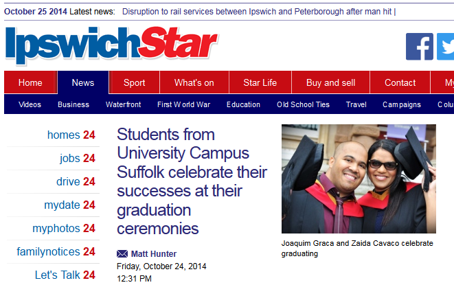 Ipswich Star Students from University Campus Suffolk celebrate their successes at their graduation ceremonies