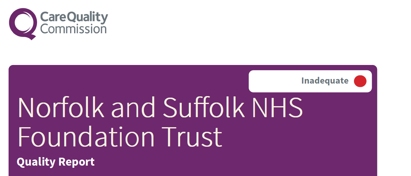 CQC Report NSFT Inadequate