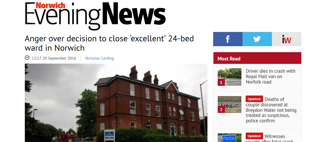 norwich-evening-news-anger-over-decision-to-close-excellent-24-bed-ward-in-norwich