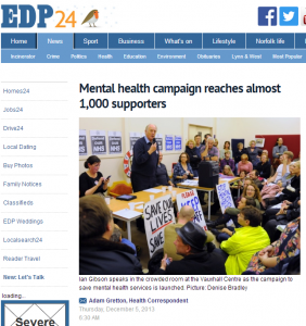 Mental health campaign reaches almost 1,000 supporters - Health - Eastern Daily Press(1)