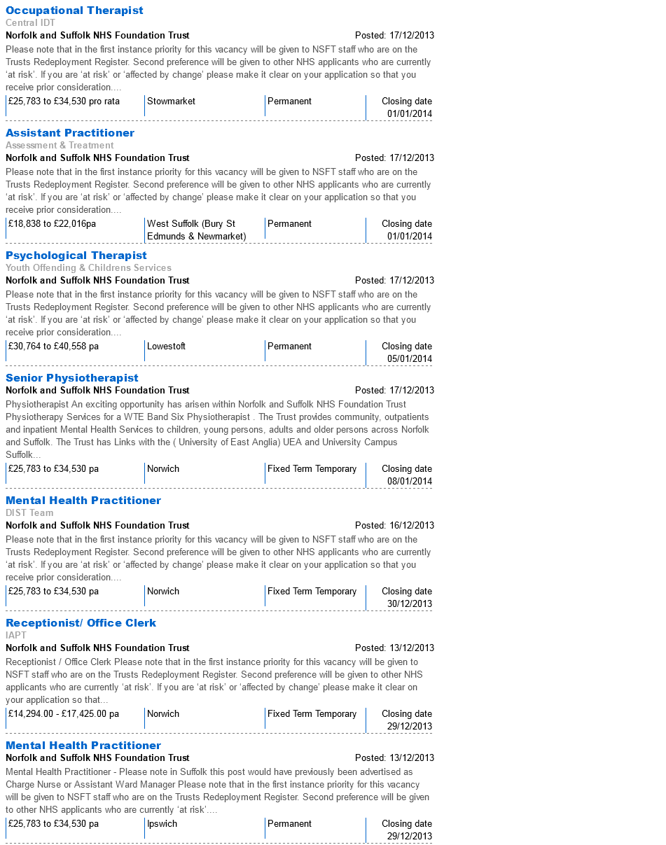 NHSJobs NSFT Vacancies 28.12.13 page 6