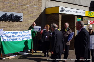 Gallery: Demonstration against Norman Lamb's 'cashless concordat'