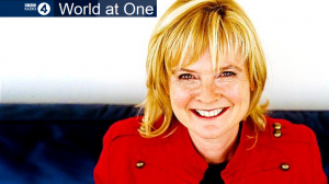 Newsflash: Listen to World at One on Radio 4 Friday 4th April 1300-1345