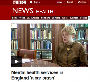 BBC Video: Mental health services in England 'a car crash'