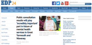 EDP: Public consultation results will play ‘incredibly important’ part in future of mental health services in Great Yarmouth and Waveney
