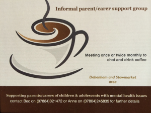 Launch: New and independent Parent & Carer Support Group (CAMHS)