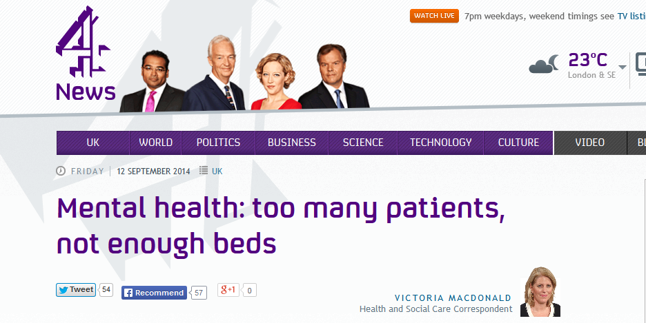 C4 News Mental health too many patients, not enough beds