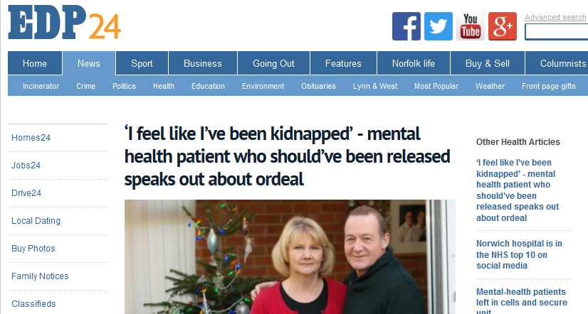 EDP ‘I feel like I’ve been kidnapped’ - mental health patient who should’ve been released speaks out about ordeal