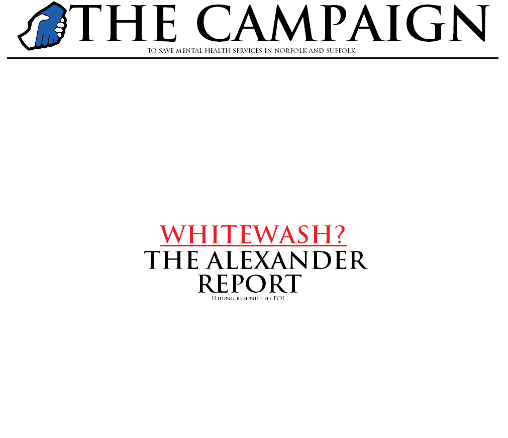 Whitewash The Alexander Report