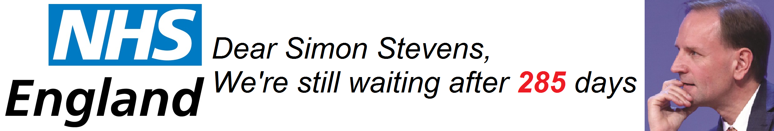 NHS England Simon Steven still waiting after 285 days