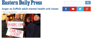EDP: Anger as Suffolk adult mental health unit closes