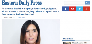 EDP: As mental health campaign launched, poignant video shows sufferer urging others to speak out a few months before she died