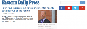EDP: Four-fold increase in bill to send mental health patients out of the region