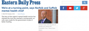 EDP: We’re at a turning point, says Norfolk and Suffolk mental health chief