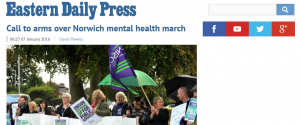 EDP: Call to arms over Norwich mental health march