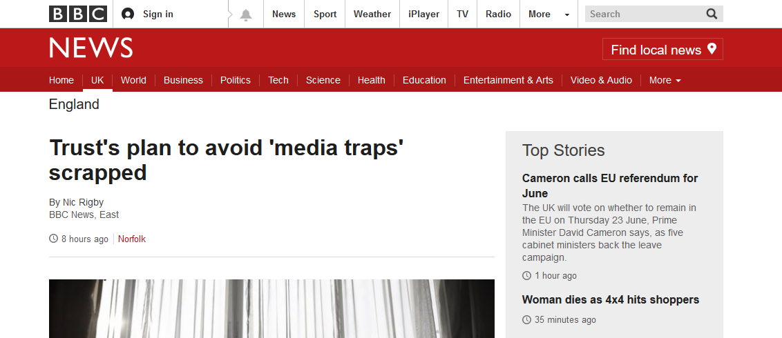 BBC News Trusts plan to avoid media traps scrapped