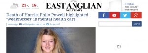 EADT: Death of Harriet Philo Powell highlighted ‘weaknesses’ in mental health care