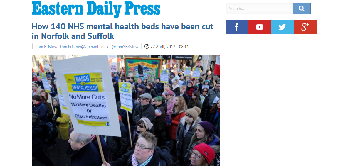 Beds Crisis Edp How 140 Nhs Mental Health Beds Have Been Cut In Norfolk And Suffolk