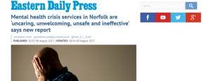 EDP: Mental health crisis services in Norfolk are ‘uncaring, unwelcoming, unsafe and ineffective’ says new report