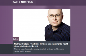 Audio: BBC Radio Norfolk: Theresa May asked to apologise for Norfolk and Suffolk having the worst mental health trust in the country