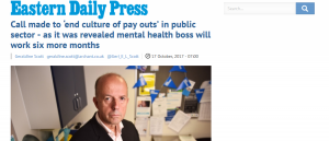 EDP: Call made to ‘end culture of pay outs’ in public sector - as it was revealed mental health boss will work six more months