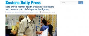 EDP Data shows mental health trust has cut doctors and nurses - but chief disputes the figures