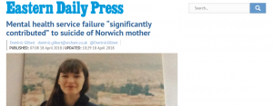 EDP: Mental health service failure “significantly contributed” to suicide of Norwich mother