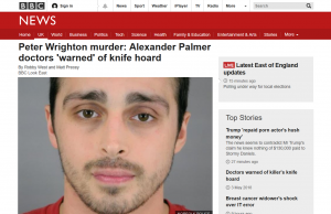 BBC News: Peter Wrighton murder: Alexander Palmer doctors 'warned' of knife hoard