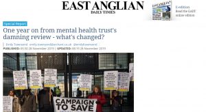 EADT: Special Report: One year on from mental health trust's damning review - what's changed?