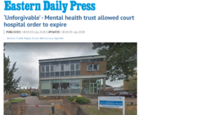 EDP: ‘Unforgivable’ - Mental health trust allowed court hospital order to expire